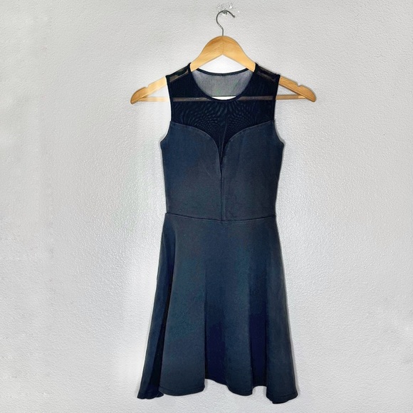 bebe Black Mesh Detail Cocktail Dress XXS - Picture 11 of 11